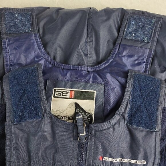 32 Degrees Weatherproof Blue Insulated Snow Suit Overalls Size 6 - Picture 13 of 15